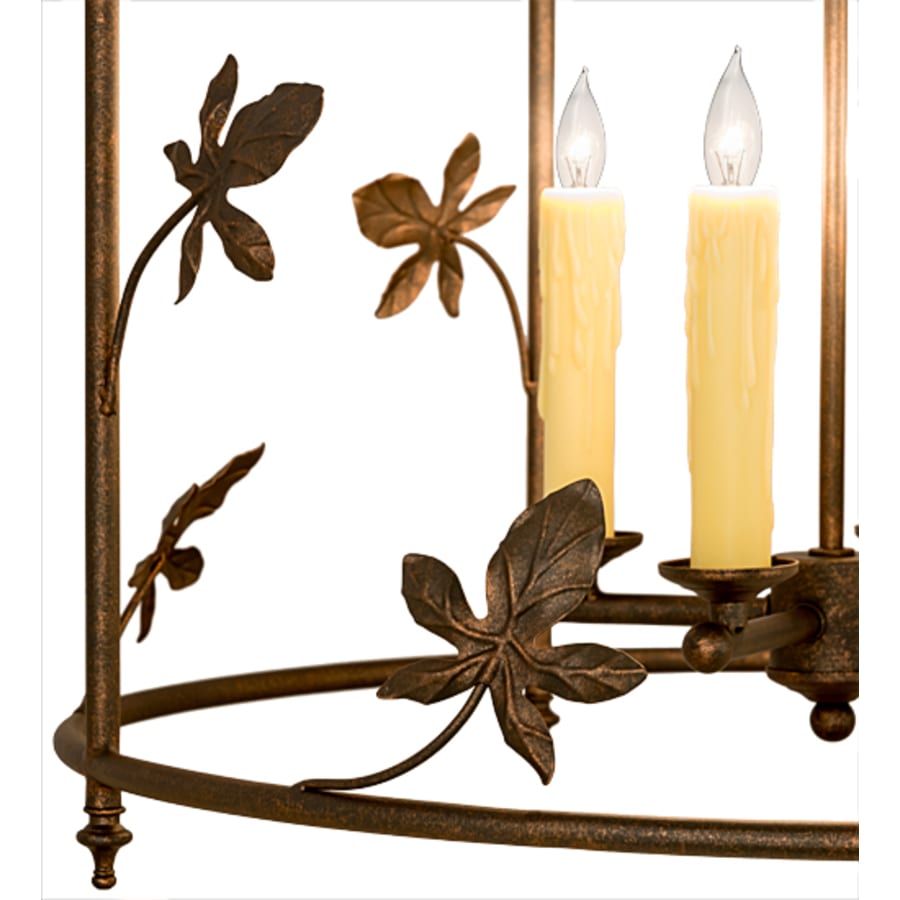 Meyda Tiffany 4 Light 25" Wide Taper Candle Pendant