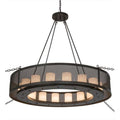 Meyda Tiffany Loxley Golpe 16 Light 56" Wide Ring Chandelier