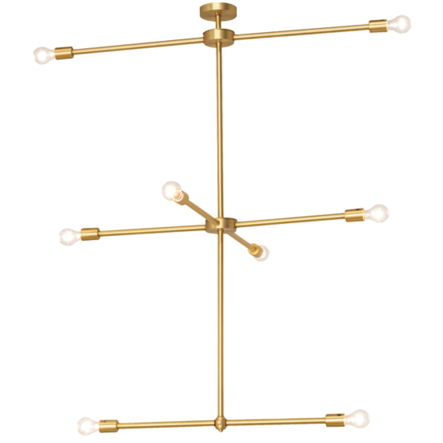 Meyda Tiffany Long Pronograde Jack 8 Light 37" Wide Sputnik Chandelier