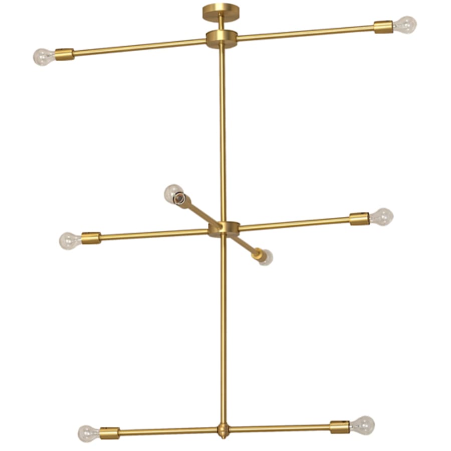 Meyda Tiffany Long Pronograde Jack 8 Light 37" Wide Sputnik Chandelier