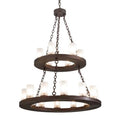Meyda Tiffany Loxley 18 Light 36" Wide Ring Chandelier