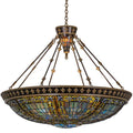 Meyda Tiffany Fleur-de-lis 8 Light 45" Wide Pendant