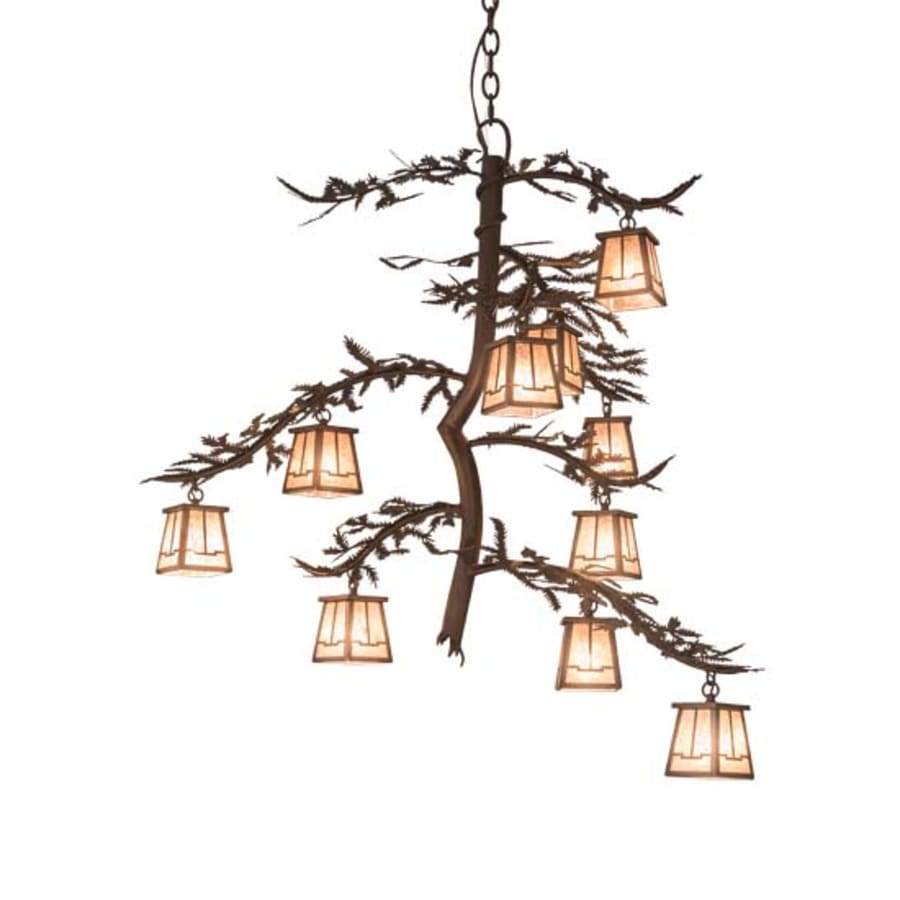 Meyda Tiffany Pine Branch 10 Light 42" Wide Chandelier