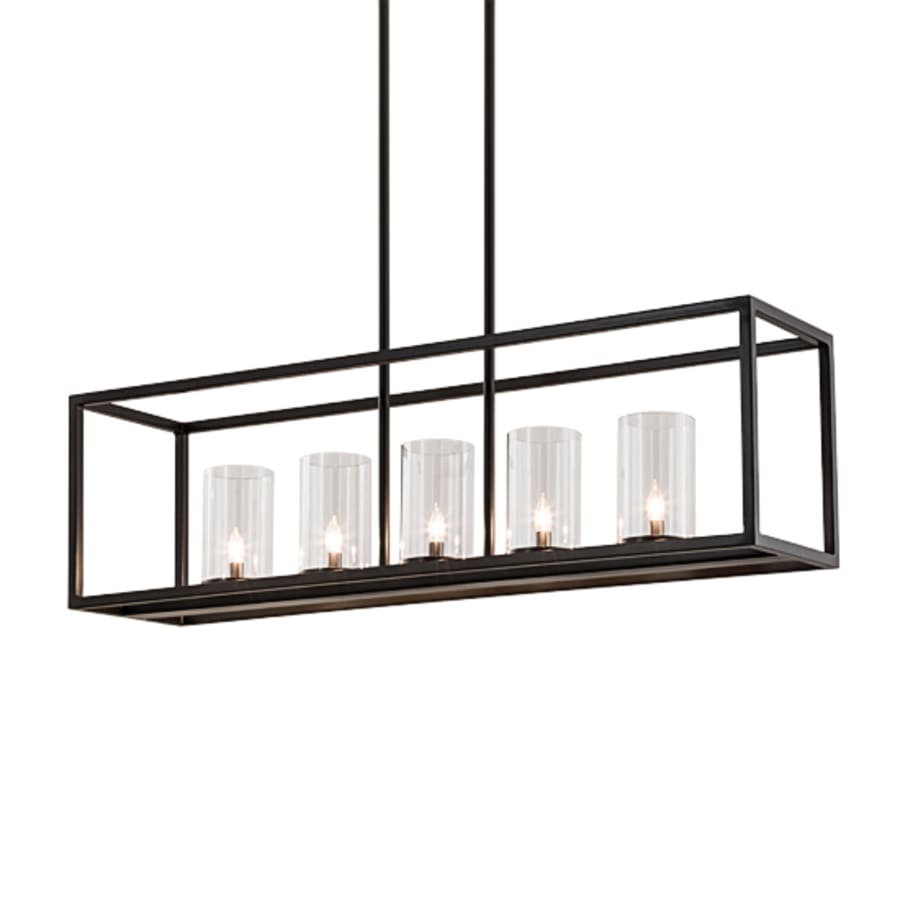 Meyda Tiffany 5 Light 48" Wide Taper Candle Linear Pendant