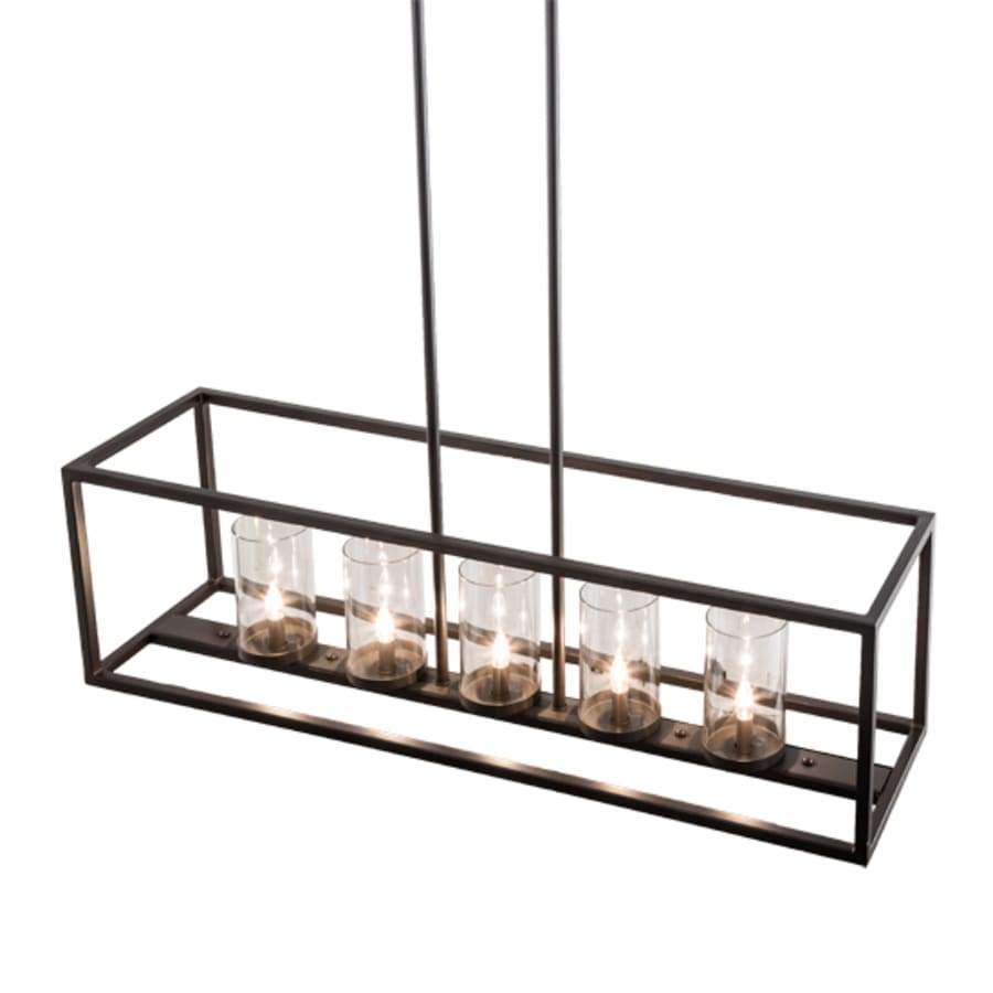 Meyda Tiffany 5 Light 48" Wide Taper Candle Linear Pendant