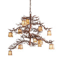Meyda Tiffany Pine Branch 12 Light 44" Wide Chandelier