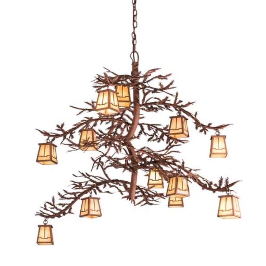 Meyda Tiffany Pine Branch 12 Light 44" Wide Chandelier