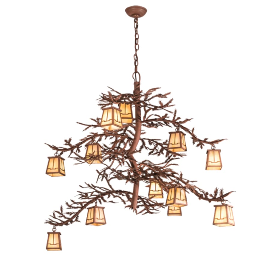 Meyda Tiffany Pine Branch 12 Light 44" Wide Chandelier