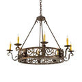 Meyda Tiffany Delano 8 Light 36" Wide Taper Candle Style Chandelier