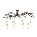 Meyda Tiffany Long Winter Solstice 8 Light 70" Wide Linear Chandelier