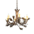 Meyda Tiffany Woodland Pine 6 Light 29" Wide Taper Candle Style Chandelier