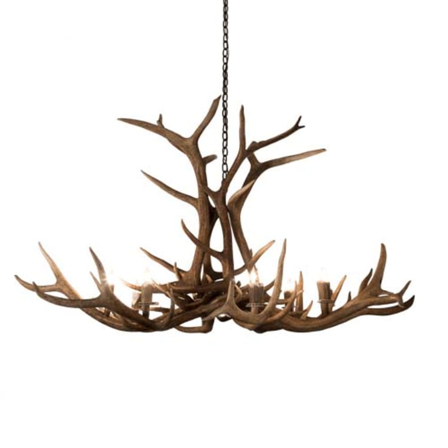 Meyda Tiffany Antlers 8 Light 66" Wide Antler Candle Style Chandelier