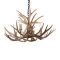 Meyda Tiffany Antlers 4 Light 30" Wide Antler Candle Style Chandelier