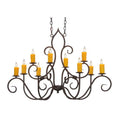 Meyda Tiffany Clifton 10 Light 48" Wide Taper Candle Style Chandelier