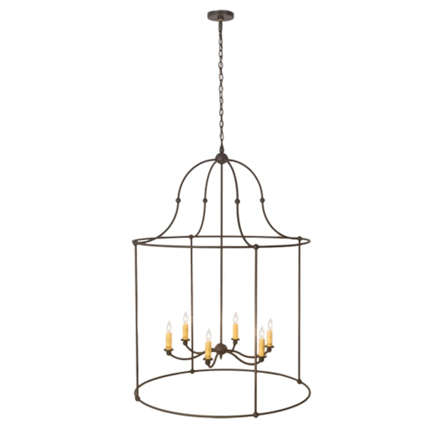 Meyda Tiffany 6 Light 42" Wide Taper Candle Pendant