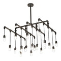 Meyda Tiffany 20 Light 51" Wide Abstract Linear Pendant