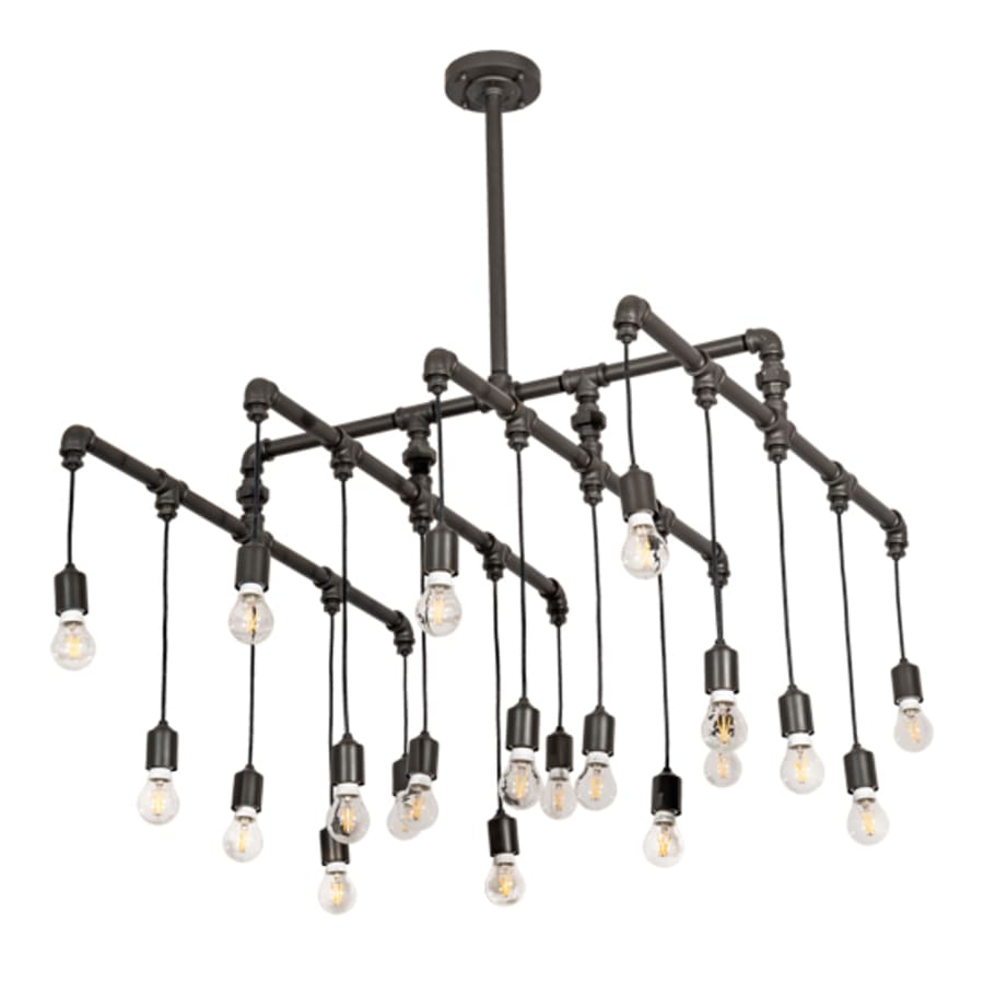 Meyda Tiffany 20 Light 51" Wide Abstract Linear Pendant