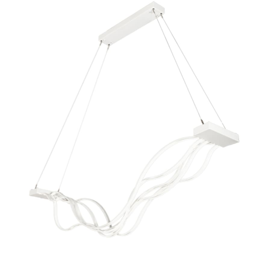 Meyda Tiffany 4 Light 84" Wide Abstract Linear Pendant