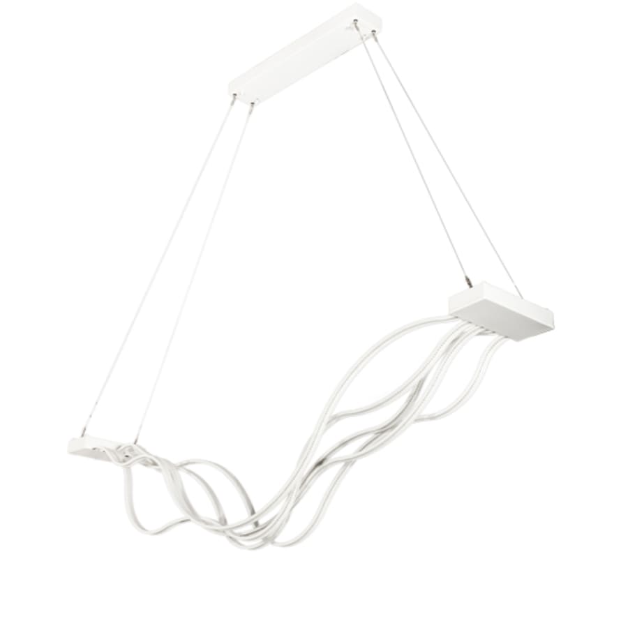 Meyda Tiffany 4 Light 84" Wide Abstract Linear Pendant