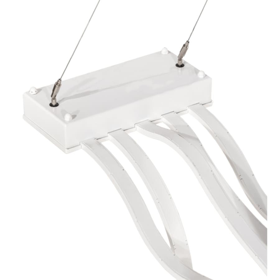 Meyda Tiffany 4 Light 84" Wide Abstract Linear Pendant