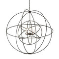 Meyda Tiffany Atom Enerjisi 8 Light 60" Wide Taper Candle Globe Chandelier