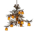 Meyda Tiffany Pine Branch 12 Light 52" Wide Chandelier