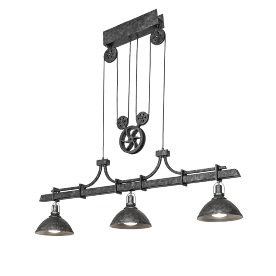 Meyda Tiffany 3 Light 67" Wide Linear Pendant