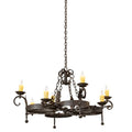 Meyda Tiffany Andorra 8 Light 42" Wide Taper Candle Style Chandelier