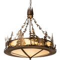 Meyda Tiffany 4 Light 34" Wide Abstract Pendant