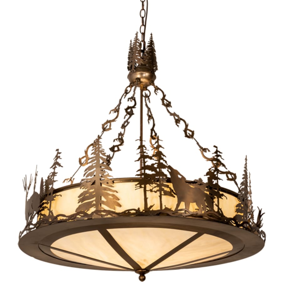 Meyda Tiffany 4 Light 34" Wide Abstract Pendant