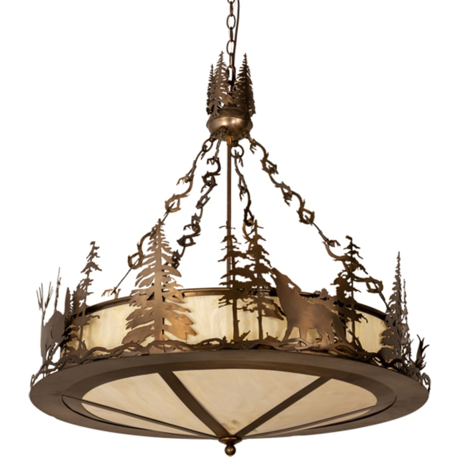 Meyda Tiffany 4 Light 34" Wide Abstract Pendant