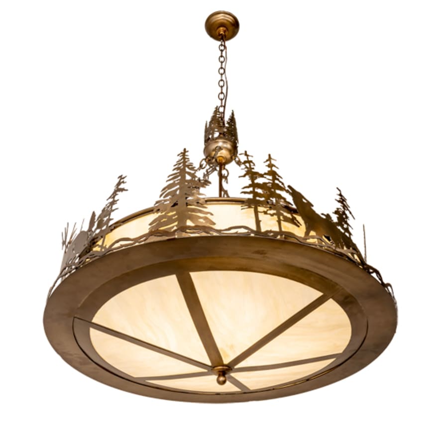 Meyda Tiffany 4 Light 34" Wide Abstract Pendant