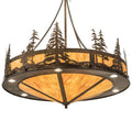 Meyda Tiffany 6 Light 41" Wide Abstract Pendant