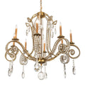 Meyda Tiffany Lucerne 8 Light 40" Wide Crystal Candle Style Chandelier