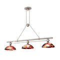 Meyda Tiffany 3 Light 70" Wide Linear Pendant