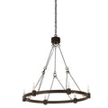 Meyda Tiffany Kenosha 6 Light 36" Wide Taper Candle Style Chandelier