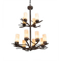 Meyda Tiffany Winter Solstice 12 Light 30" Wide Chandelier