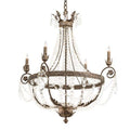 Meyda Tiffany Antonia 4 Light 34" Wide Crystal Candle Style Chandelier