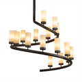Meyda Tiffany French Horn 17 Light 60" Wide Chandelier