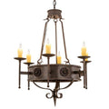 Meyda Tiffany Lorenzo 6 Light 30" Wide Taper Candle Style Chandelier