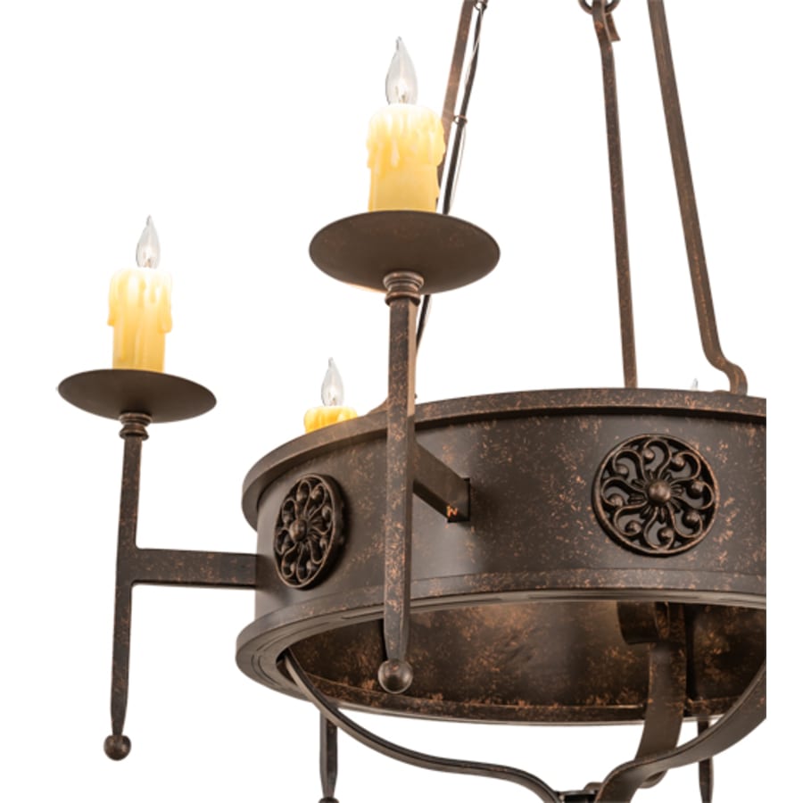 Meyda Tiffany Lorenzo 6 Light 30" Wide Taper Candle Style Chandelier