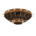 Meyda Tiffany Osteria 24 Light 46" Wide Flush Mount Bowl Ceiling Fixture