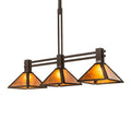 Meyda Tiffany 3 Light 45" Wide Linear Pendant