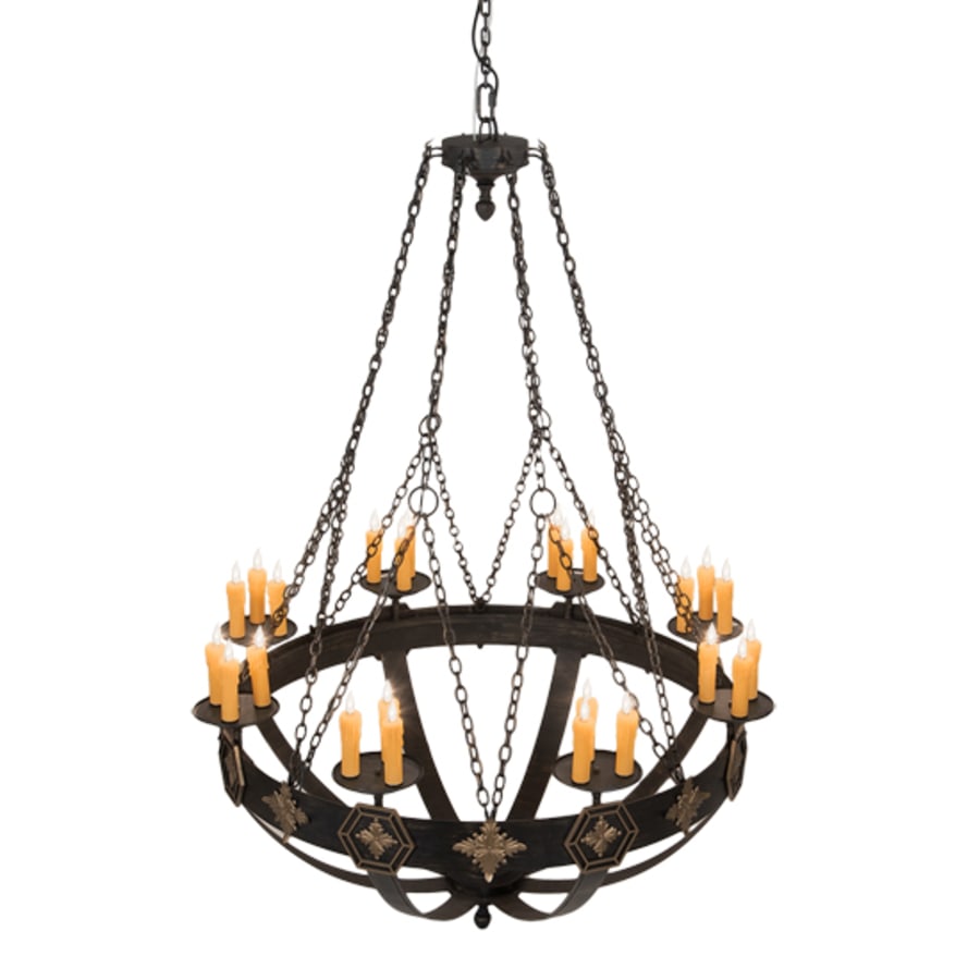 Meyda Tiffany Neapolis 24 Light 60" Wide Taper Candle Style Chandelier