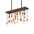 Meyda Tiffany 22 Light 48" Wide Wood Linear Pendant