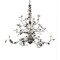 Meyda Tiffany Oak Leaf 15 Light 72" Wide Taper Candle Style Chandelier