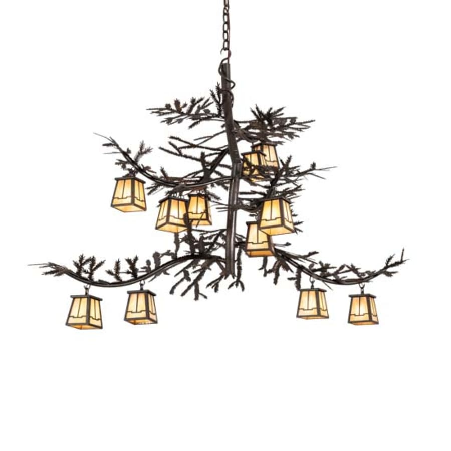 Meyda Tiffany Long Pine Branch 12 Light 37" Wide Chandelier