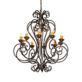 Meyda Tiffany Fernando 10 Light 42" Wide Taper Candle Style Chandelier