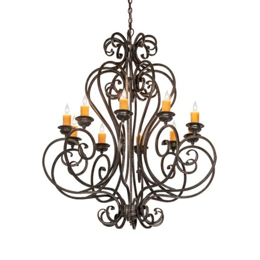 Meyda Tiffany Fernando 10 Light 42" Wide Taper Candle Style Chandelier