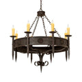 Meyda Tiffany Calandra 8 Light 42" Wide Taper Candle Style Chandelier